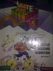 Sorin Peligrad - Mate2000 +10/11 - Aritmetica , algebra , geometrie Partea I Clasa a V a foto