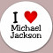 Insigne &quot;I Love Michael Jackson&quot; -- 44mm sau 56mm -- (PERSONALIZATE)