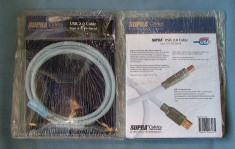 Cabluri SUPRA Cables USB 2.0 High Speed Type A-B de 2m lungime sigilate la cel mai bun pret! foto