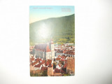 Carte postala Brasso Kronstadt Brasov Evangel. Kirche Evangel. templom Biserica evangel. 1914, Circulata, Printata