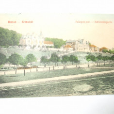 Carte postala Brasso Kronstadt Fellegvar - sor. Schlossbergzeile 1912