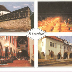 CPI (B2414) BISTRITA. TURNUL DOGARILOR, BULEVARDU DECEBAL, INTERIOR BISERICA EVANGHELICA, ARCADE, FOTO GREC LAURENTIU, CIRCULATA 2002, STAMPILE, TIMBR