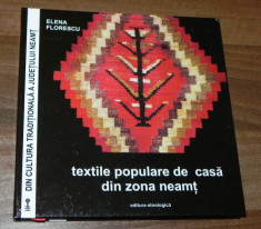 ELENA FLORESCU - TEXTILE POPULARE DE CASA DIN ZONA NEAMT.arta populara. etnografie foto