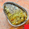 IMPUNATOR inel de argint 925 cu ambra baltica verde, D=17,35 mm, (USA 7, EU 54)
