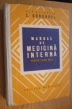 MANUAL DE MEDICINA INTERNA pentru Cadre Medii - C. Borundel - 1979, 636 p.