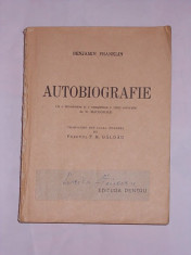 AUTOBIOGRAFIE- BENJAMIN FRANKLIN- 1942 foto