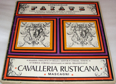 PAIATE - Leoncavallo / CAVALLERIA RUSTICANA - Mascagni - Vinyl / Vinil / 3 Discuri foto