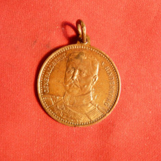 Medalie bronz -General Hindenburg 1918- d= 2,4 cm