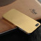 Husa / toc protectie iPhone 5, 5s lux - 100% aluminiu finisat, 0.3 mm grosime, catifea la interior, nu piele, culoare - gold - LIVRARE GRATUITA