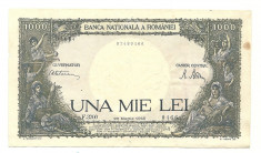 ROMANIA BANCNOTA 1000 LEI MARTIE 1945 foto