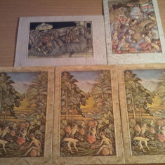 Lot 5 felicitari in relief, nescrise, 10 roni bucata, 50 roni intregul lot + 10 roni taxele postale = 60 roni