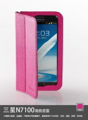 Husa Samsung Galaxy Note 2 N7100 Executive Piele Naturala by Yoobao Originala Pink foto