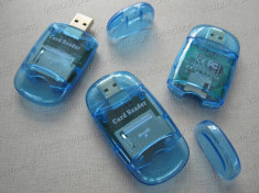 adaptor USB cititor CARDURI MEMORIE microSD SD sau MMC foto