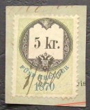 AUSTRIA VECHE - 15 Kr, PE FRAGMENT DE SCRISOARE