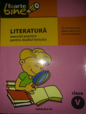 Gheorghe Mitrache - Literatura exercitii practice pentru studiul textului clasa a V a foto