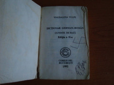 Dictionar german roman foto