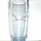 Vaza semicristal aqua-blue (25% Reducere) suflata si gravata manual ART DECO - Randunica - Strombergshyttan, Suedia (3 + 1 GRATIS!)