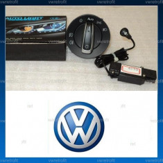 Bloc lumini crom + senzor lumina pt. VW Passat B6, CC, B7, Golf 5, Golf 6, Jetta foto