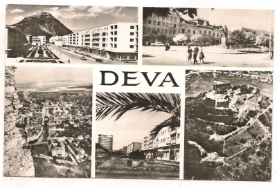 carte postala(ilustrata) -DEVA-colaj foto