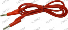 Cablu siliconic, borna tata-borna tata, culoarea rosie-129072 foto