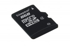 Card de memorie micro SDHC 8GB class 4 KINGSTON MEMORY CARD (SDC4/8GBSP) foto