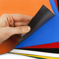 Foaie magnetica colorata pentru etichetare si decupare, format A4 foto