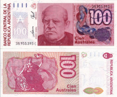 ARGENTINA 100 australes 1989 UNC!!! foto