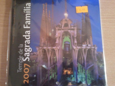 Calendar 2007, Sagrada Familia, sigilat, 5 euro, 20 roni foto