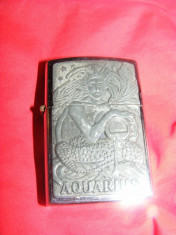 BRICHETA VECHE ZIPPO,BRICHETA ORIGINALA,BENZINA,PIATRA,FITIL,BRICHETA AQUARIUS foto