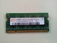 MEMORIE LAPTOP HYNIX 256MB 1R x 16 PC2-3200S-333-12 foto