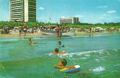 NGL: Romania MAMAIA Marea Neagra Carte Postala Color Circulata Carti Postale Vechi CP foto