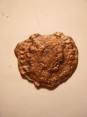 Moneda Romana -Dupondus , bronz , curatata ,d= 2,8 cm foto