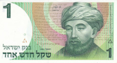 Bancnota Israel 1 Sheqel 1986 - P51A UNC foto