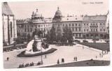 Carte postala(ilustrata) -CLUJ-Piata Libertati, Circulata, Fotografie