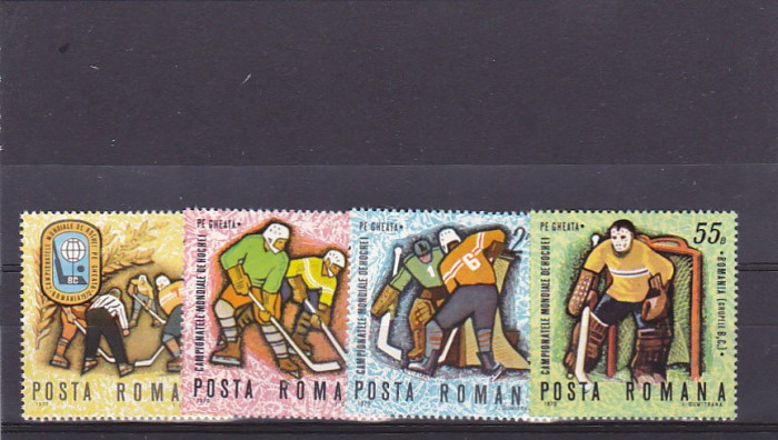 Hokey ,seria , Nr List 718, Romania.