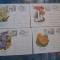 SET 12 PL. CIUPERCI 1993 HARTIE CRETATA [ LUCIOASA] CU STAMPILA ORADEA RAR