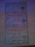 Filipine 1 peso 1942, circulate, 3 semnaturi diferite, 30 roni intregul lot