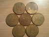 Lot 7 medalii comemorative Franta, circulate, 200 roni, taxele postale zero roni
