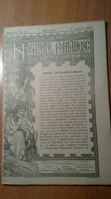 revista neamul romanesc 2 august 1907 - articole scrise de nicolae iorga foto