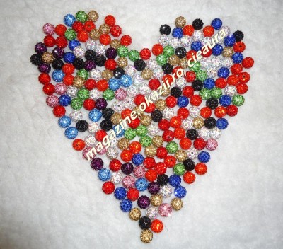 BILE ORIGINALE SHAMBALLA MULTICOLORE CRISTALE TOATE CULORILE SAMBALA SHAMBALA foto