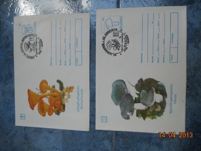 SET 2 PLICURI CIUPERCI HARTIE LUCIOASA 1993 RAR foto