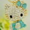breloc hello kitty crystal swarovski expediere gratuita calitate inalta a materialelor