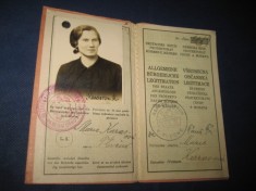Legitimatie veche germana 1940- Deutches Reich. Marimi: 12_8cm. foto