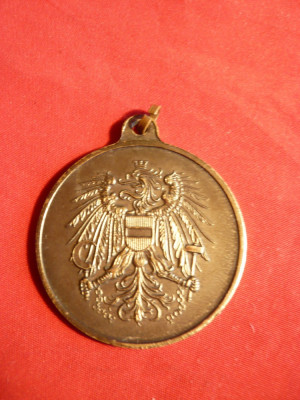 Medalie Militara Austria ,Stets Bereit - bronz foto