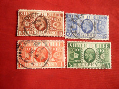 Serie- Jubileul Regelui George V -1935 Anglia , 4 val. stamp. foto
