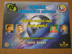 Rapid - Dinamo. Diploma: finala Cupei Romaniei 2012 foto