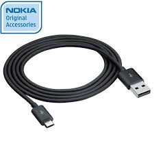 CABLU DE DATE NOKIA X6 ORIGINAL NOU CULOARE NEAGRA MUFA microUSB CABLU INCARCARE foto