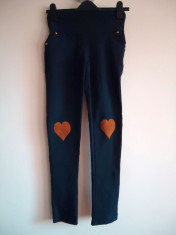 Pantaloni Leggings Colanti Heart- navy foto