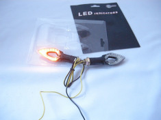 SEMNALE LED UNIVERSALE MOTO COMPATIBILE CU YAMAHA - KAWASAKI - SUZUKI - HONDA foto