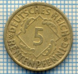 140 MONEDA VECHE - GERMANIA - 5 RENTENPFENNIG -DEUTCHES REICH - anul 1924 J -starea care se vede